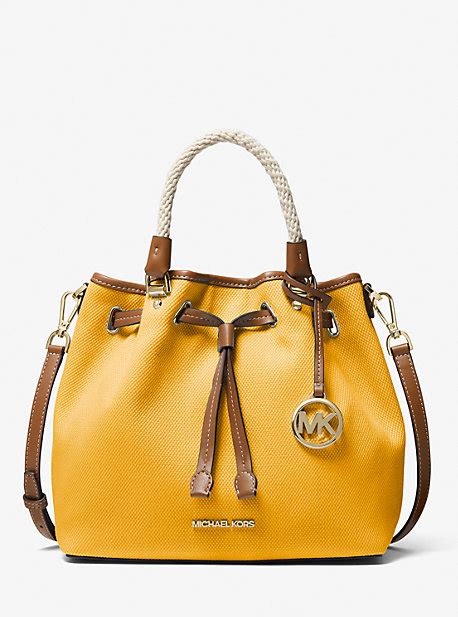 michael kors blakely large canvas bucket bag|Blakely Large Canvas Bucket Bag .